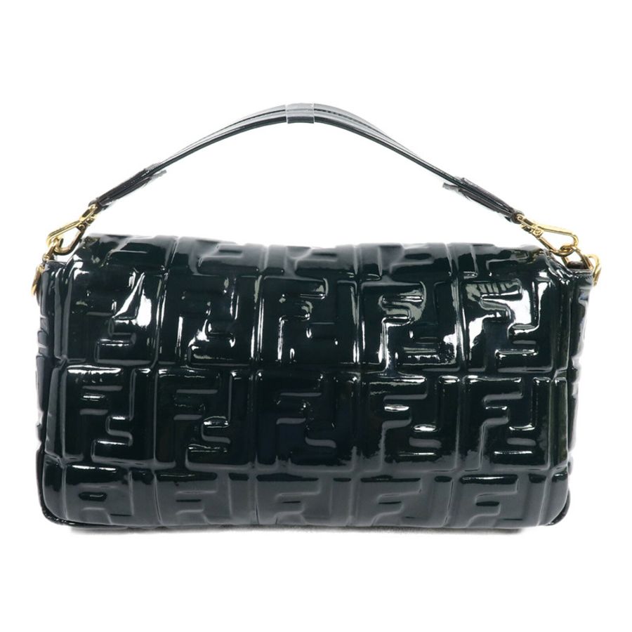 FENDI 漆皮皮革Baguette Large手挽肩背兩用袋-1