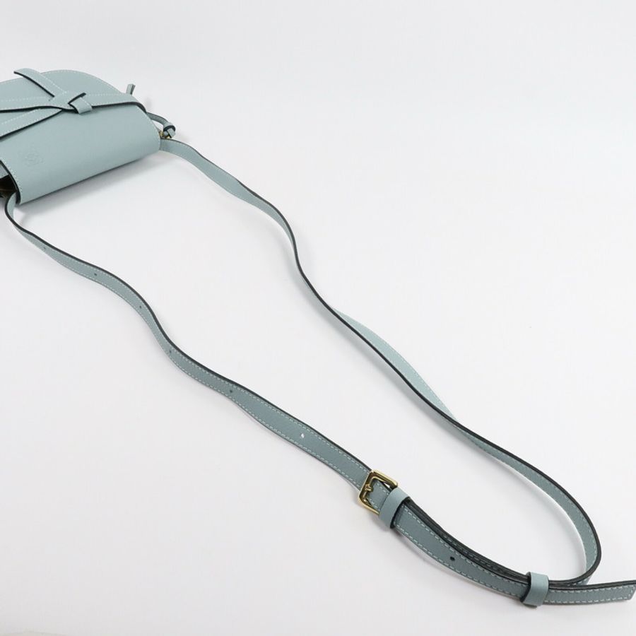 LOEWE 牛皮皮革Mini Gate Dual肩背袋-8
