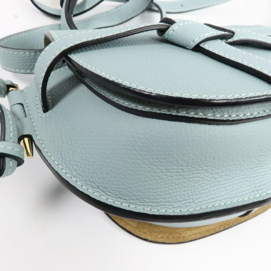 LOEWE 牛皮皮革Mini Gate Dual肩背袋-11