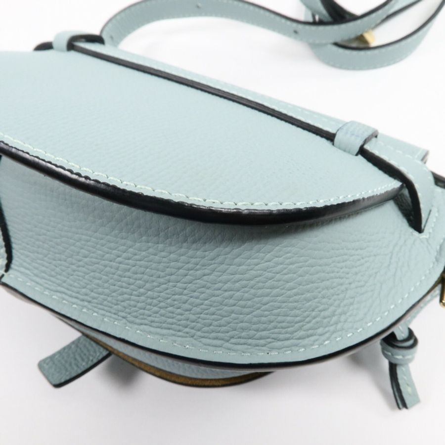 LOEWE 牛皮皮革Mini Gate Dual肩背袋-12