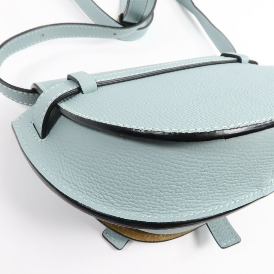 LOEWE 牛皮皮革Mini Gate Dual肩背袋-13