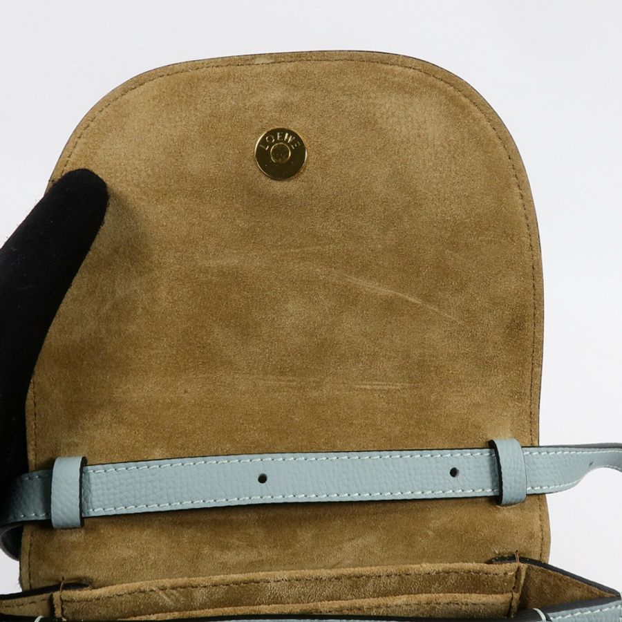 LOEWE 牛皮皮革Mini Gate Dual肩背袋-14