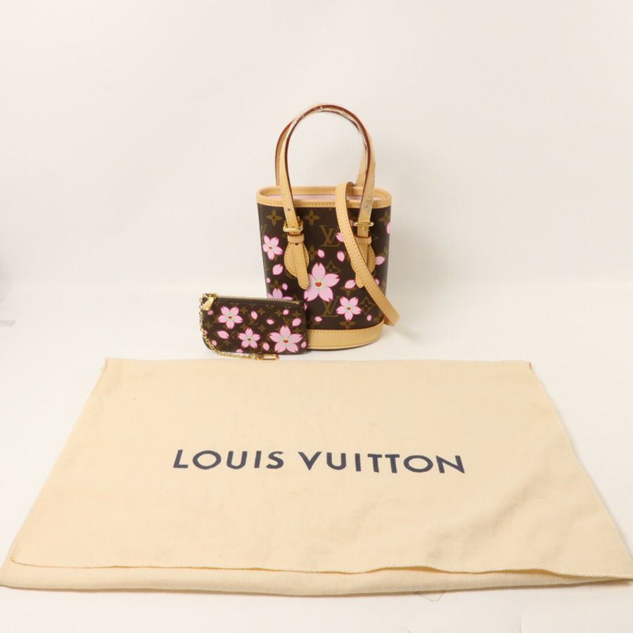 LOUIS VUITTON Monogram Cherru Blossom LV x TM Nano Bucket手挽肩背兩用袋-7
