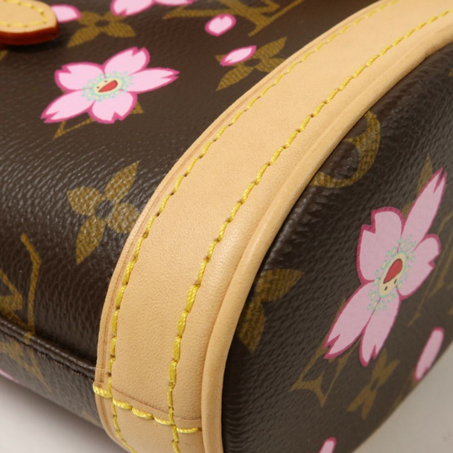 LOUIS VUITTON Monogram Cherru Blossom LV x TM Nano Bucket手挽肩背兩用袋-11