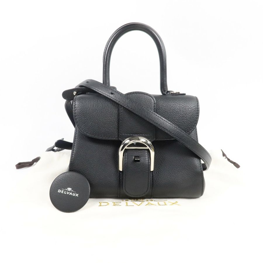 Delvaux 牛皮皮革Brillant Mini手挽肩背兩用袋-9
