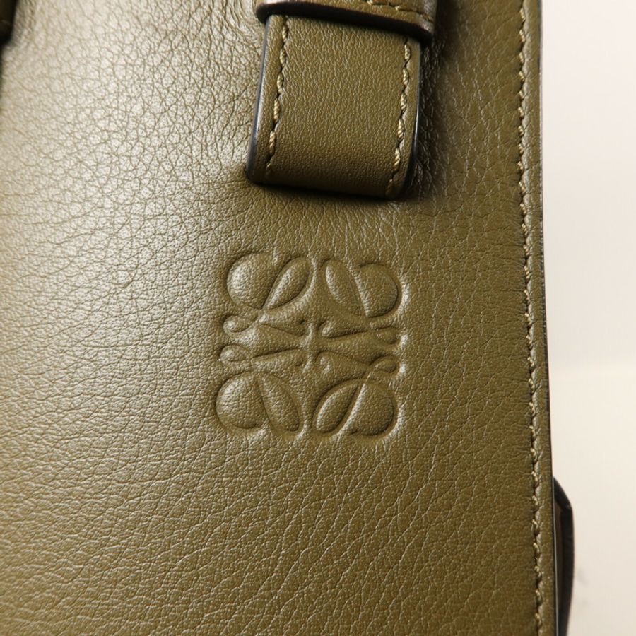 LOEWE 牛皮皮革Hammock Small手挽肩背兩用袋-9