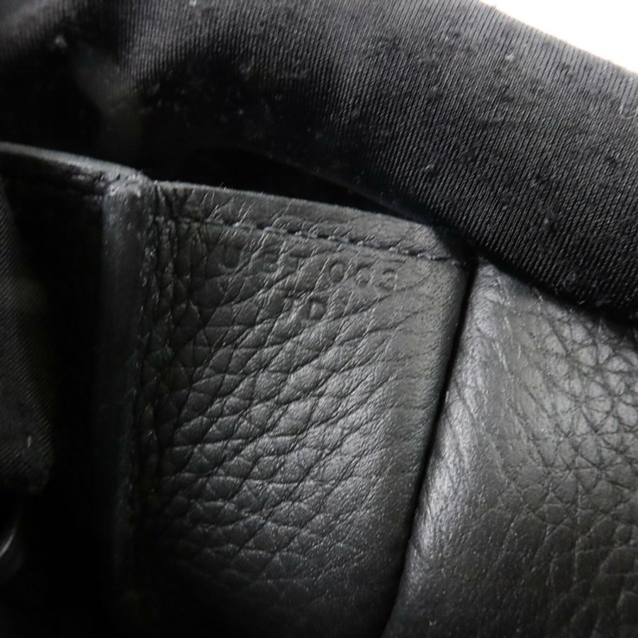 HERMES Clemence皮革Halzan 25手挽肩背兩用袋Noir-7