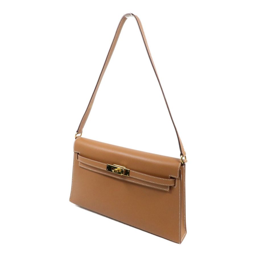 HERMES MadameKelly Elan肩背袋Gold-2