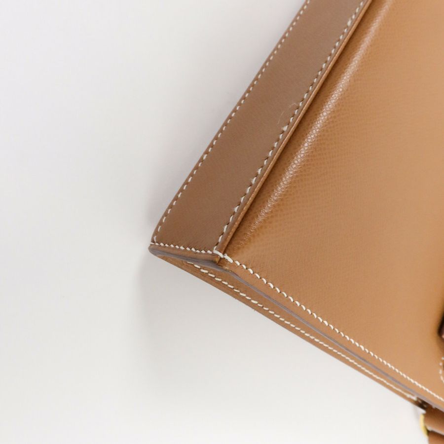 HERMES MadameKelly Elan肩背袋Gold-10
