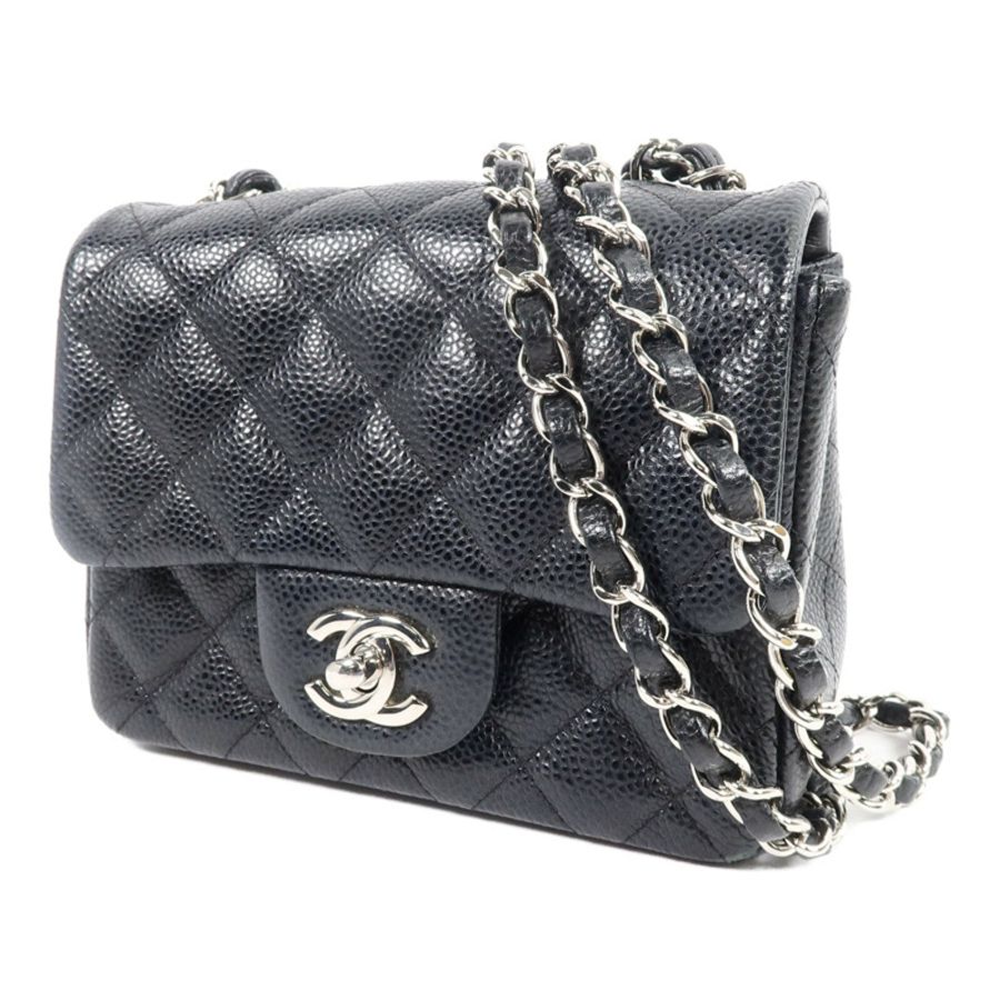 CHANEL 牛皮皮革Mini Classic 17鏈帶肩背袋-2