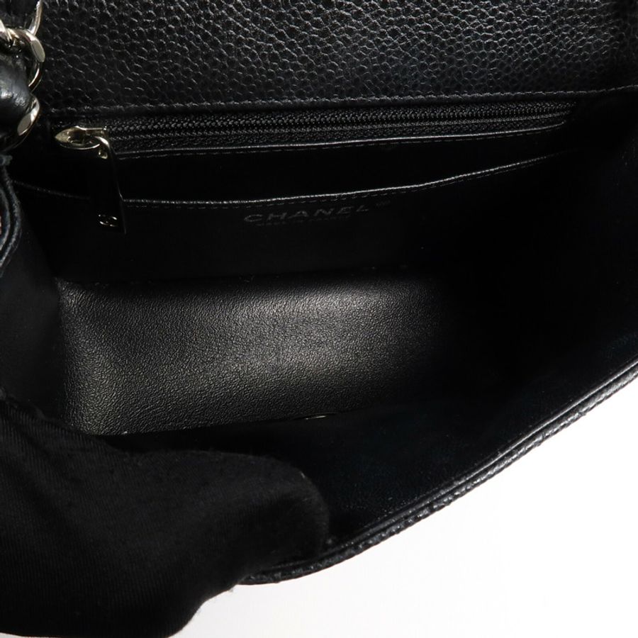 CHANEL 牛皮皮革Mini Classic 17鏈帶肩背袋-4