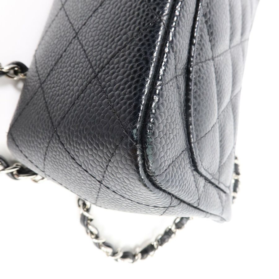 CHANEL 牛皮皮革Mini Classic 17鏈帶肩背袋-17