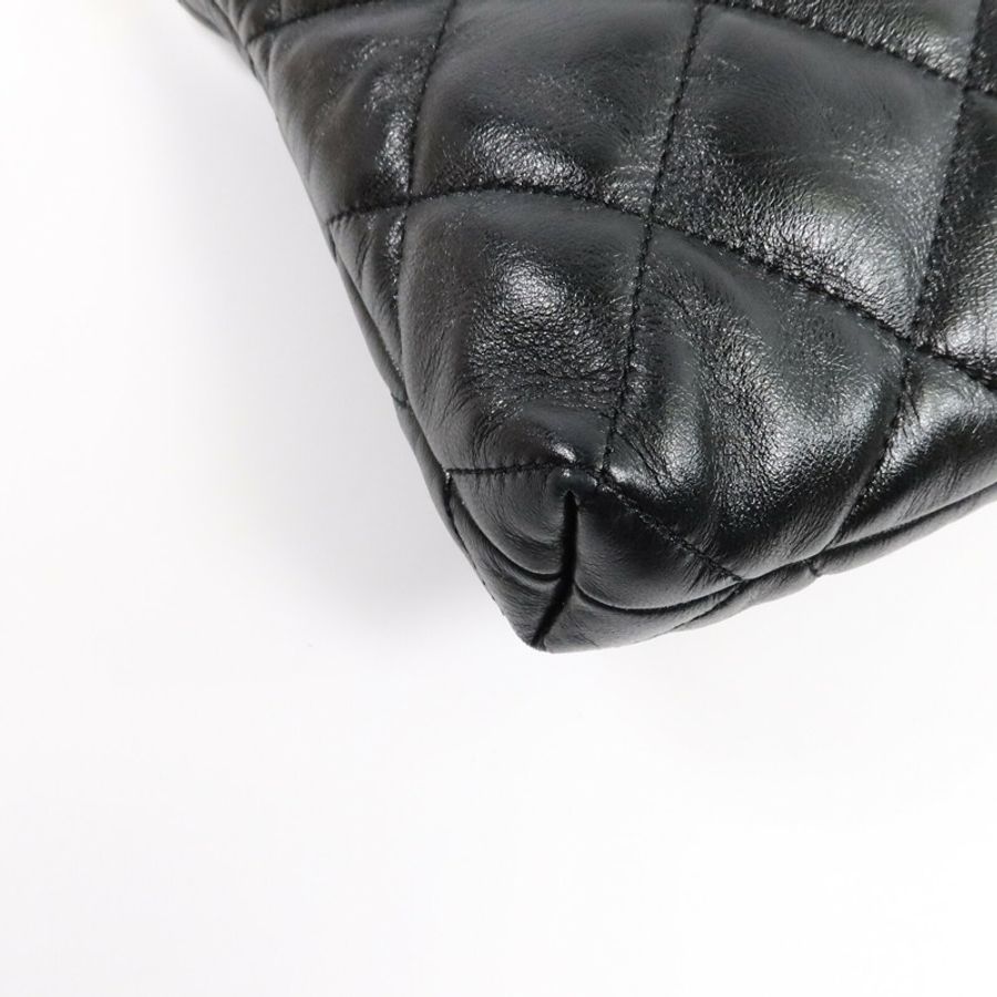 CHANEL 羊皮皮革Hobo Bag鏈帶肩背袋-11