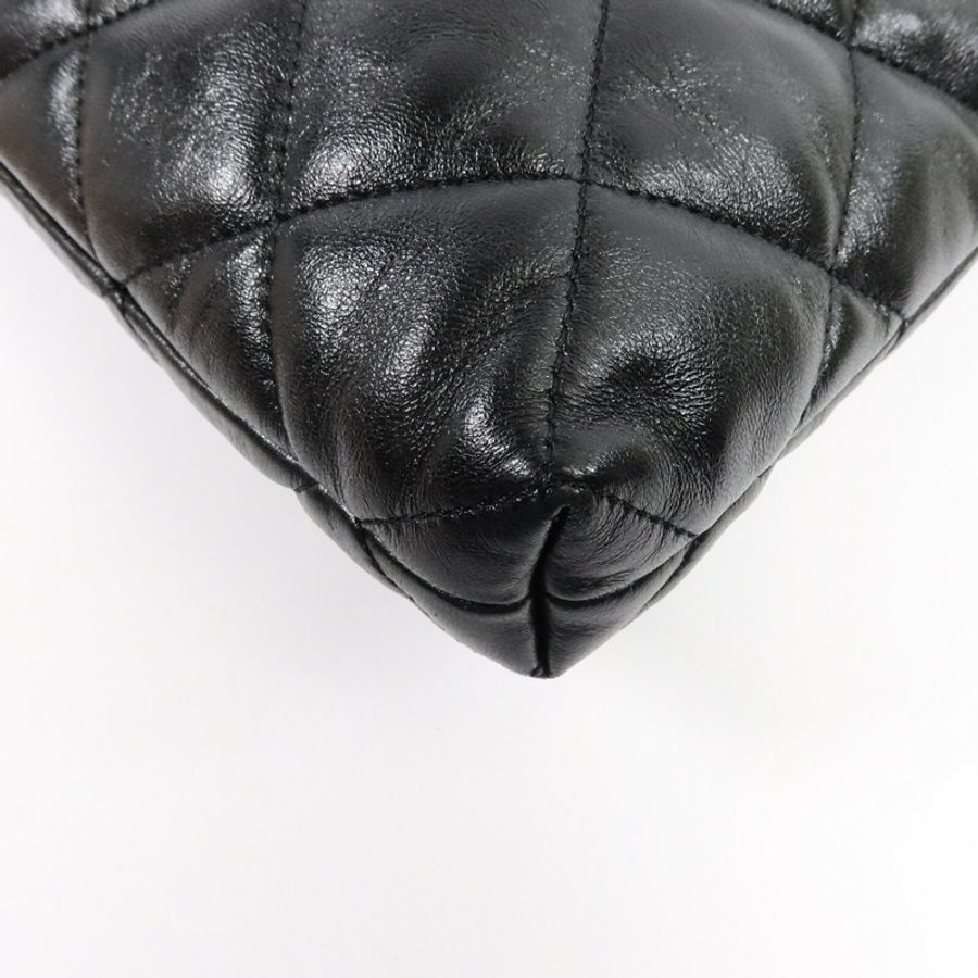CHANEL 羊皮皮革Hobo Bag鏈帶肩背袋-12