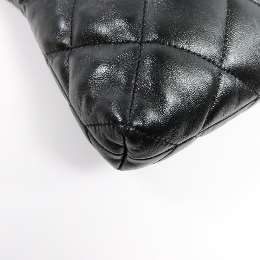 CHANEL 羊皮皮革Hobo Bag鏈帶肩背袋-13