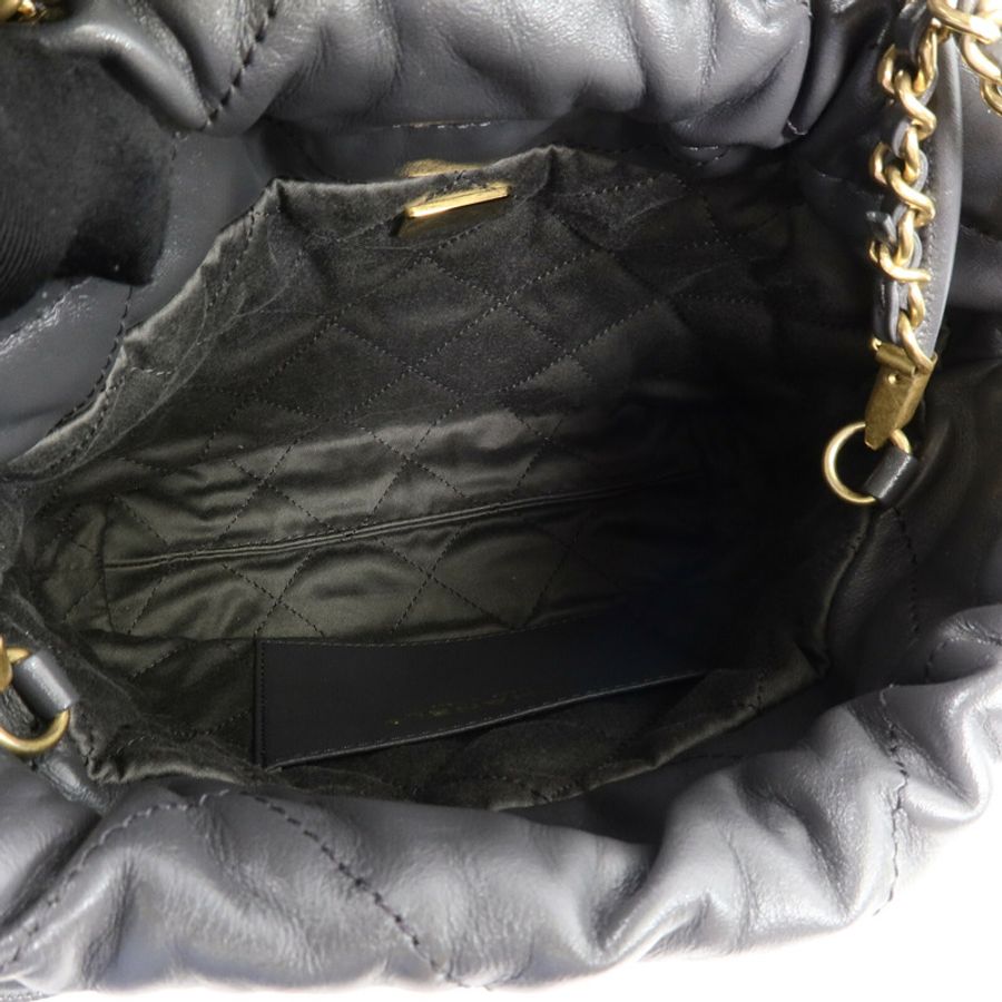 CHANEL 牛皮皮革Mini 22手挽肩背兩用袋-4