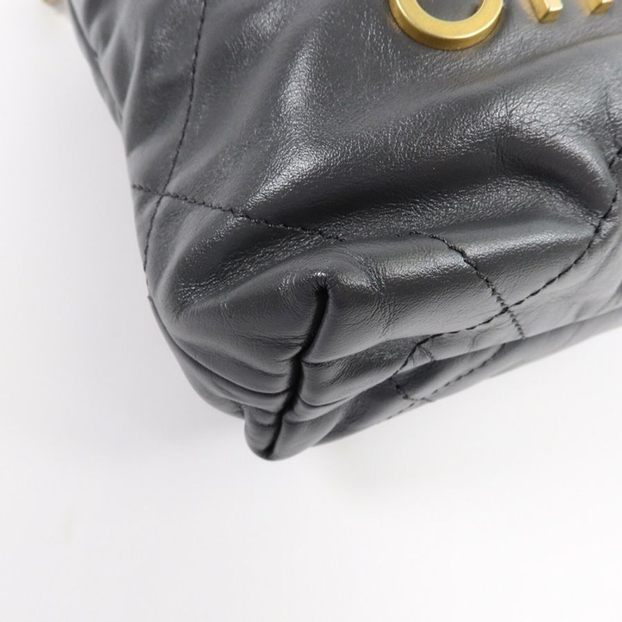 CHANEL 牛皮皮革Mini 22手挽肩背兩用袋-10