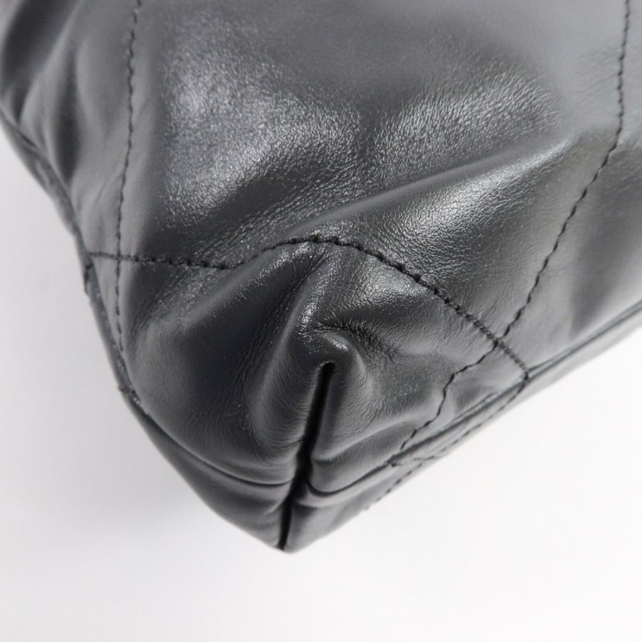 CHANEL 牛皮皮革Mini 22手挽肩背兩用袋-12