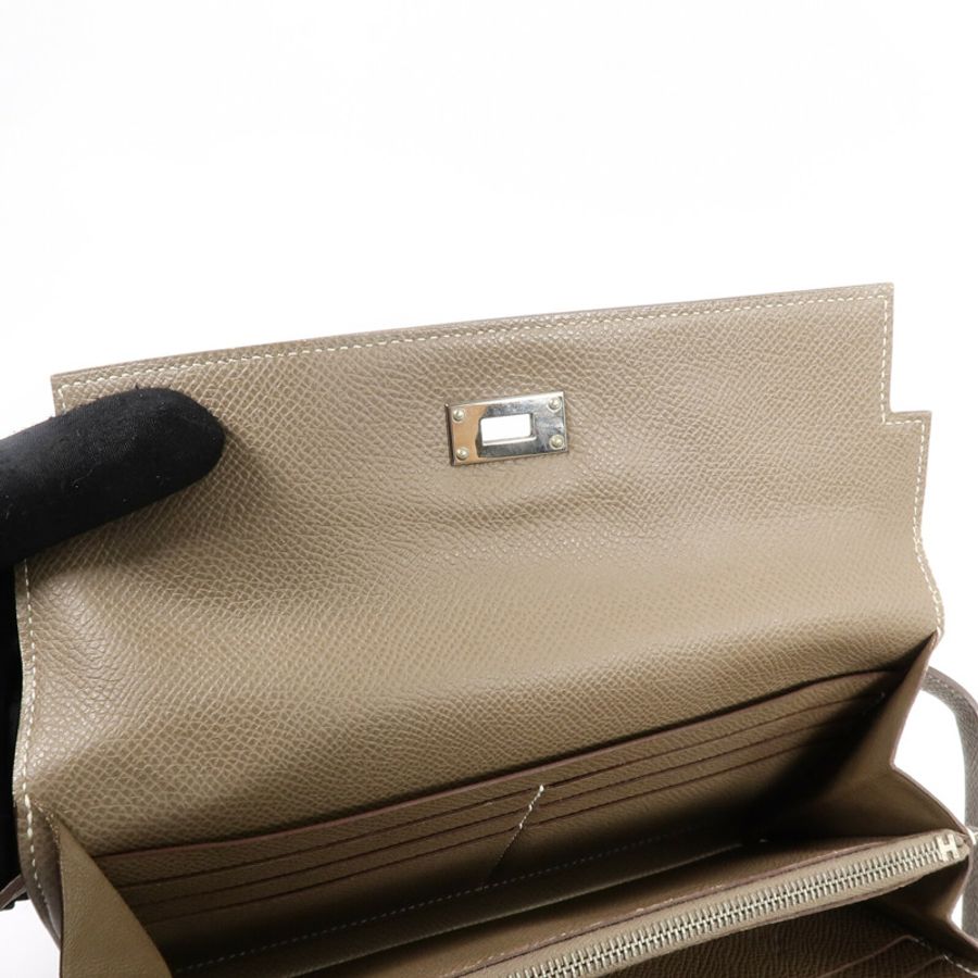 HERMES Epsom皮革Kelly Wallet長錢包-5