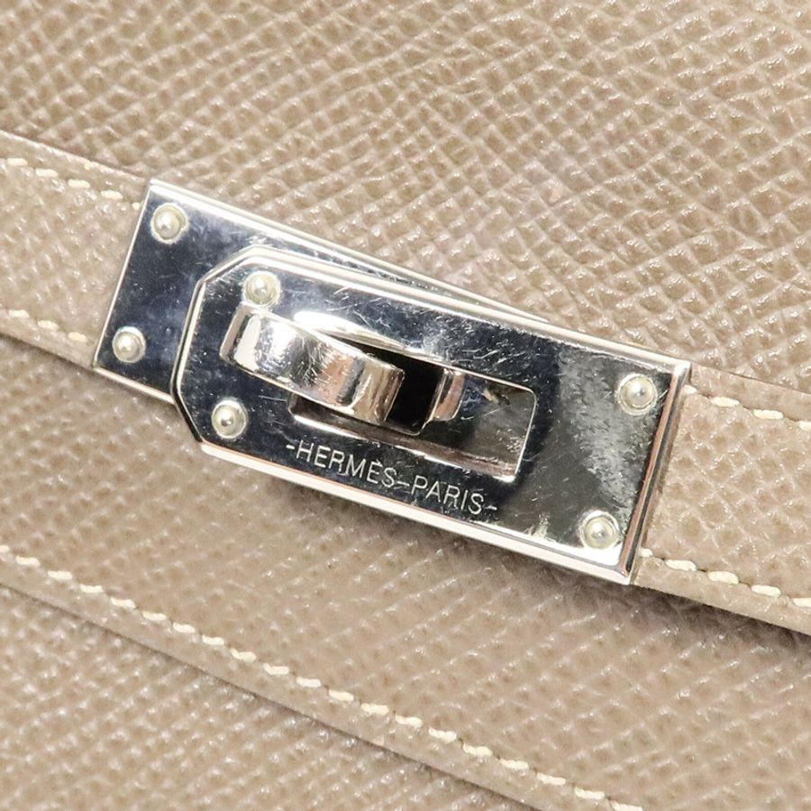 HERMES Epsom皮革Kelly Wallet長錢包-9