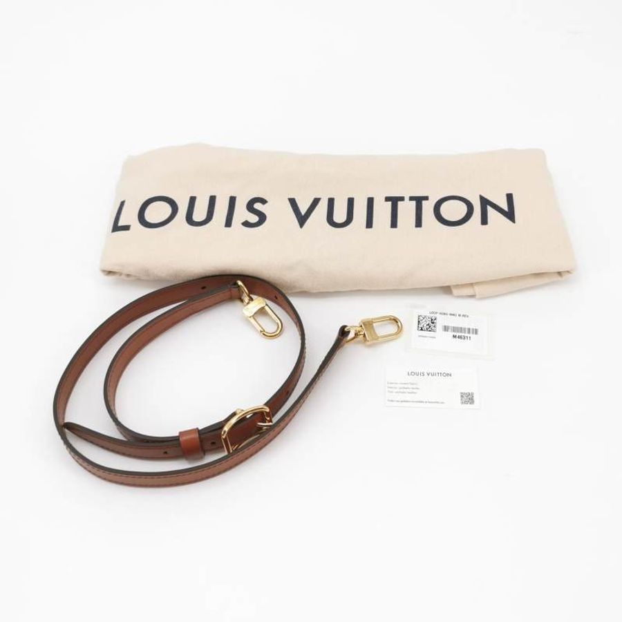 Louis Vuitton (LV) Loop牛皮Monogram印花子母包斜背包單肩包晶片款-9