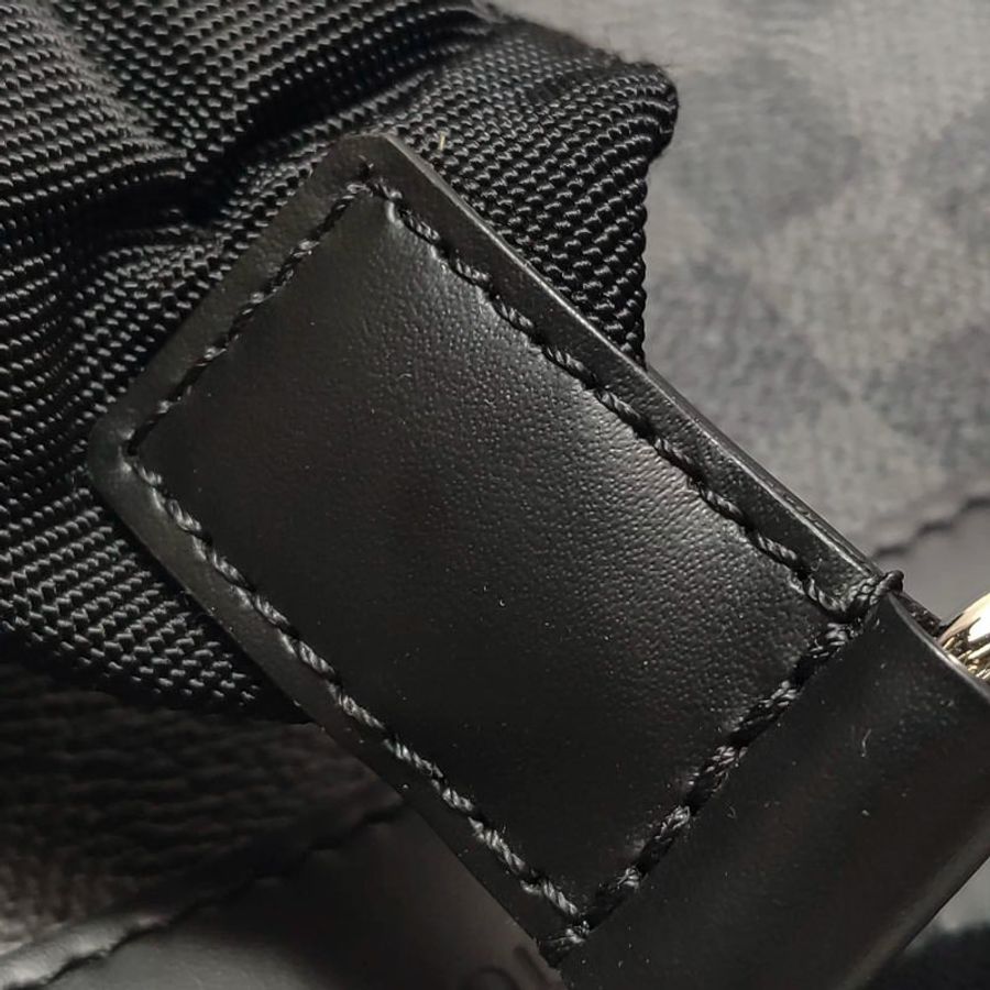 Louis Vuitton (LV) Josh牛皮棋盤格字母Logo雙肩包晶片款-10