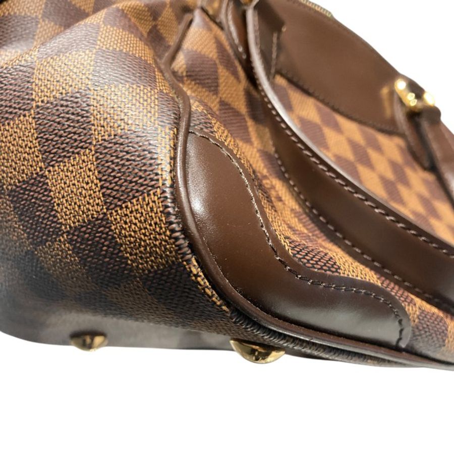 LOUIS VUITTON 路易威登 DAMIER EBENE VERONA PM 棕色 帆布 金釦-7