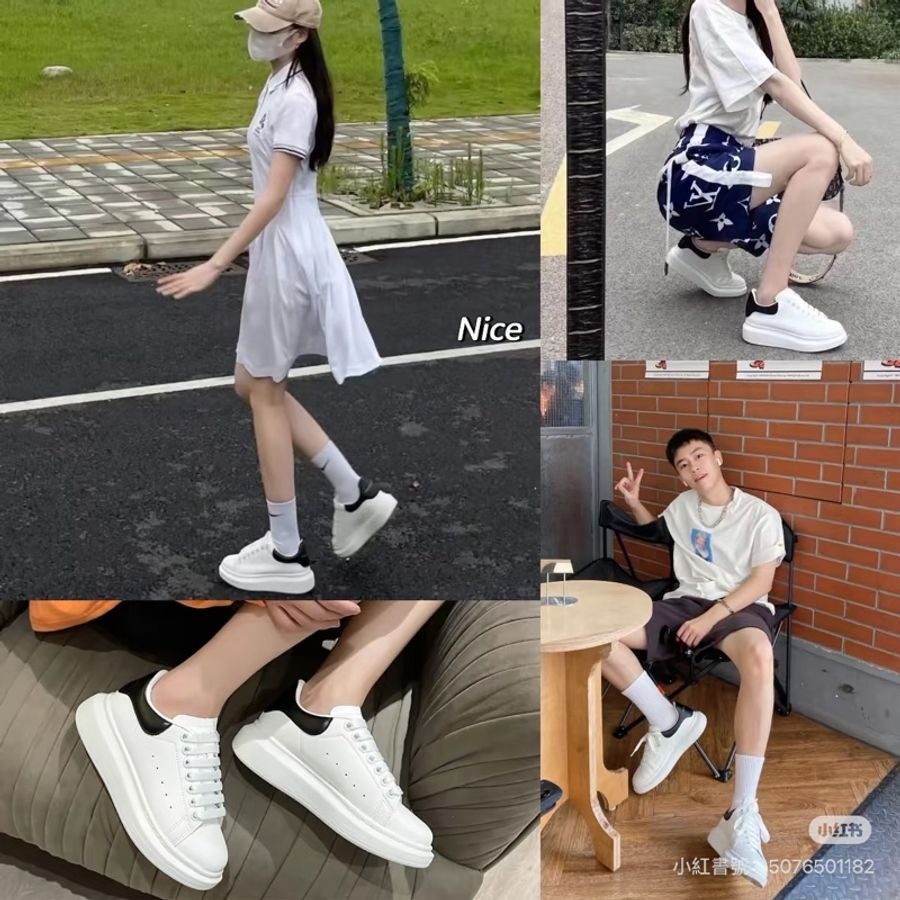 Alexander McQueen 黑尾 運動鞋 小白鞋 球鞋 慢跑鞋-3