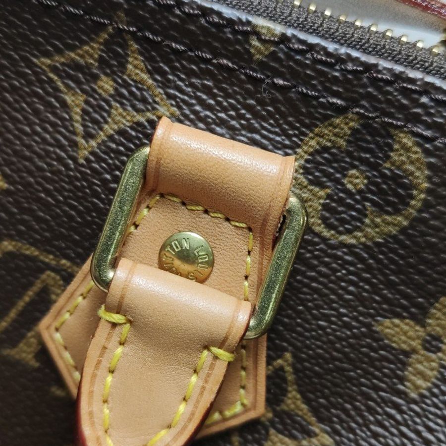 Louis Vuitton (LV) Speedy30植鞣革Monogram印花波士頓包手提包-9