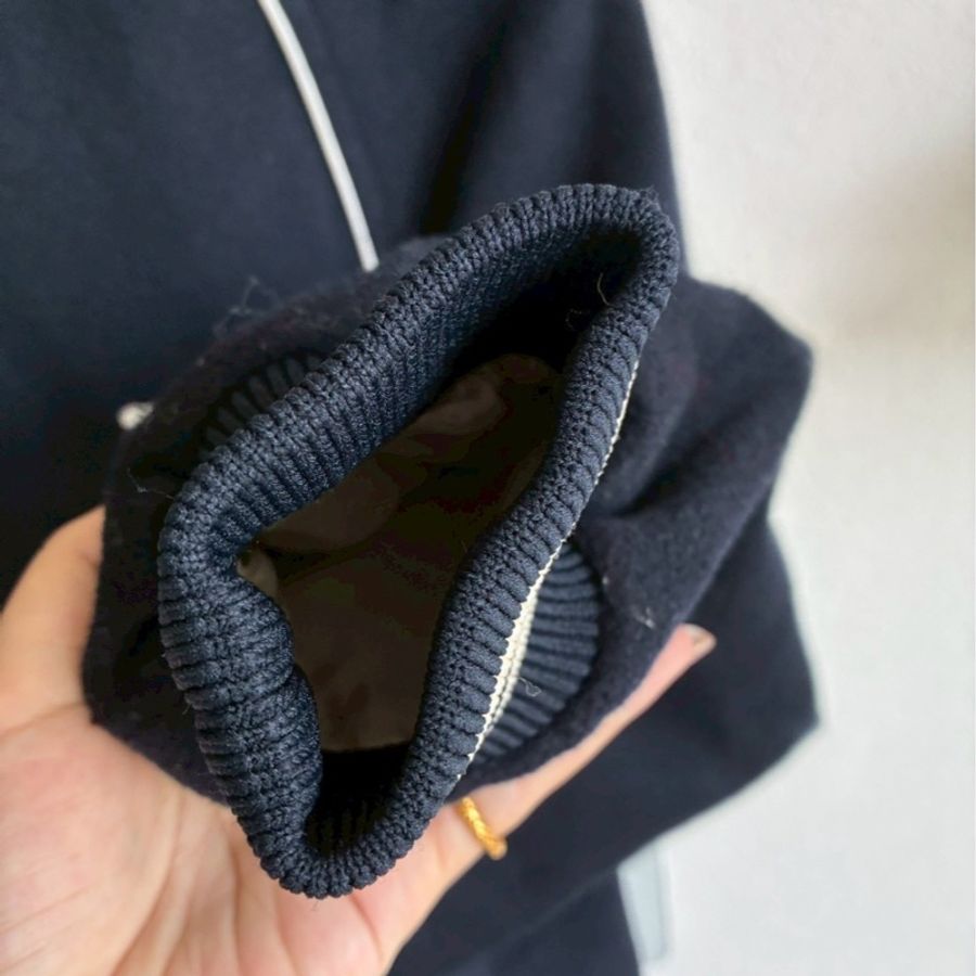 Celine 深藍/白logo棒球外套34-13