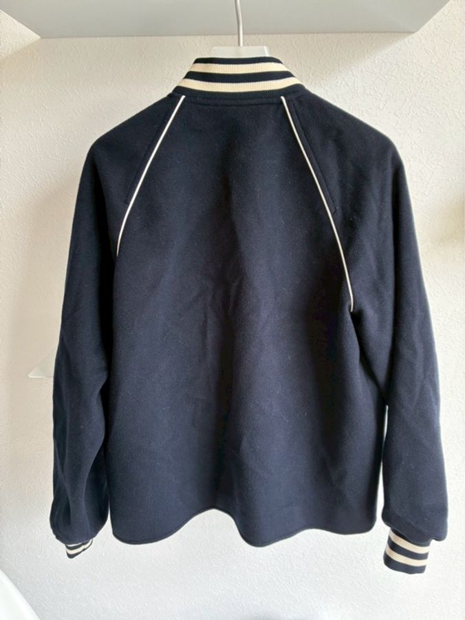 Celine 深藍/白logo棒球外套34-19