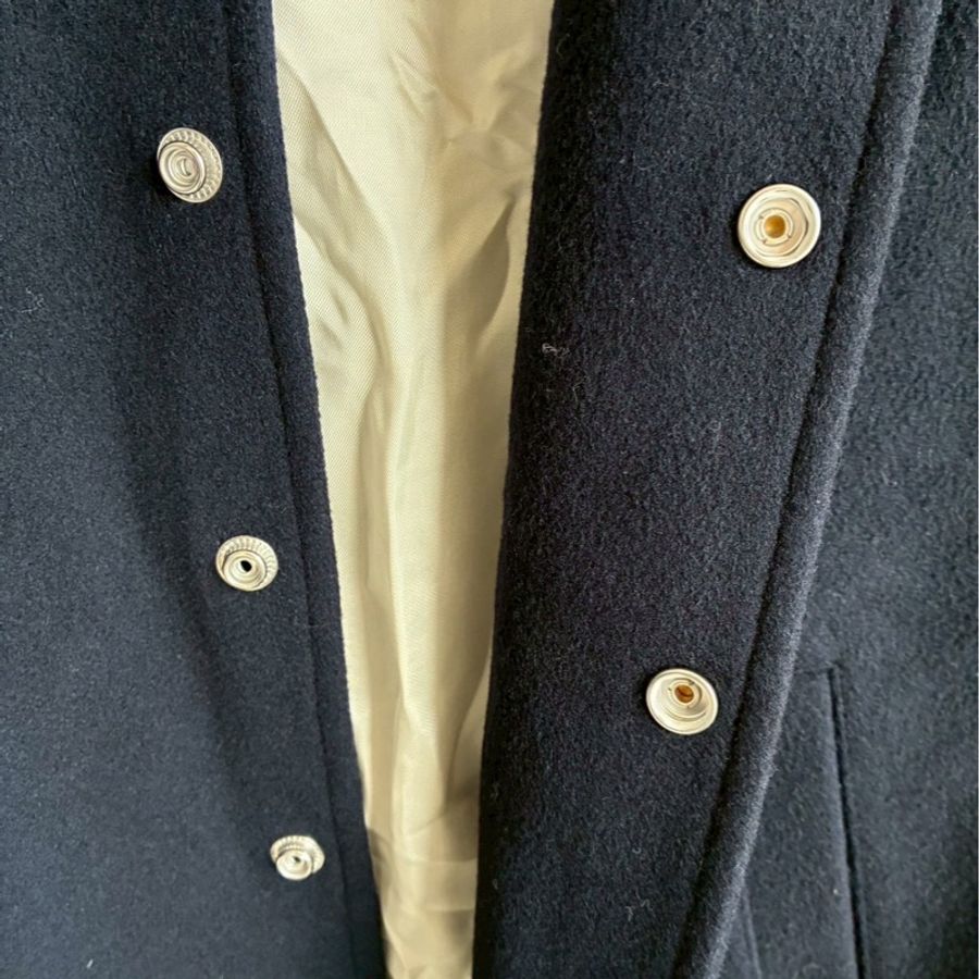 Celine 深藍/白logo棒球外套34-25