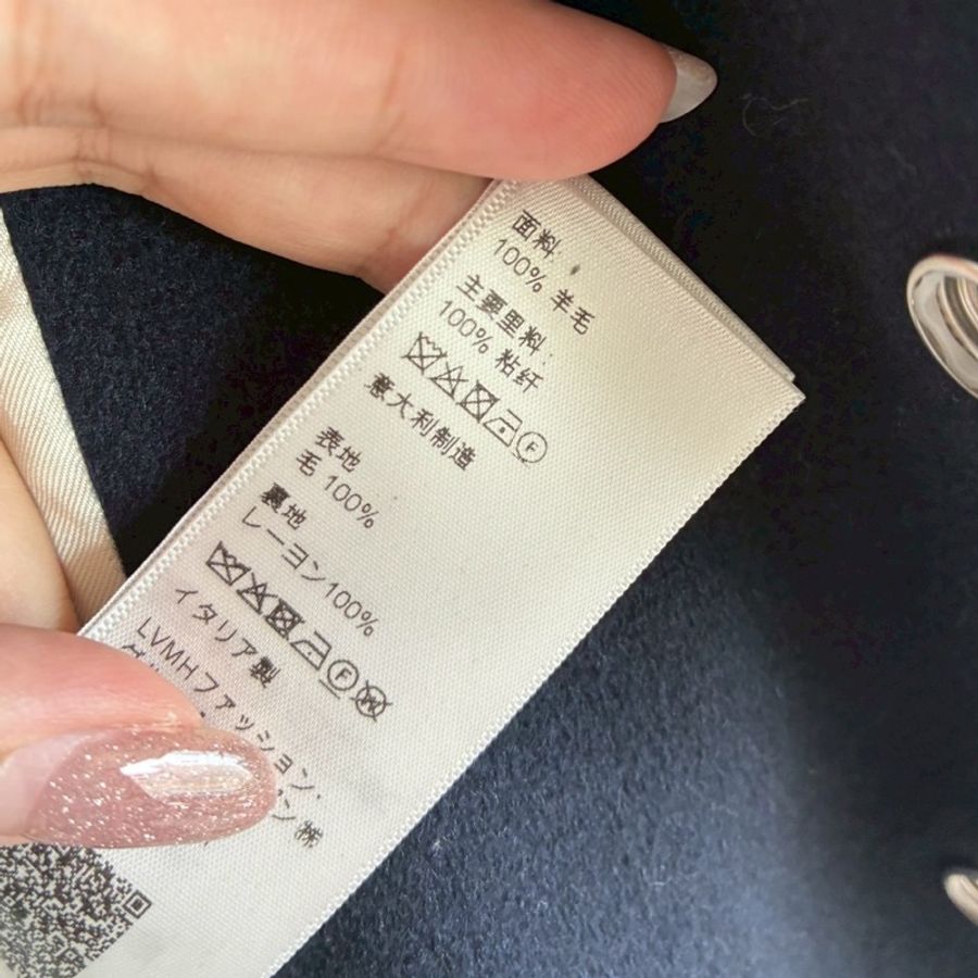 Celine 深藍/白logo棒球外套34-28