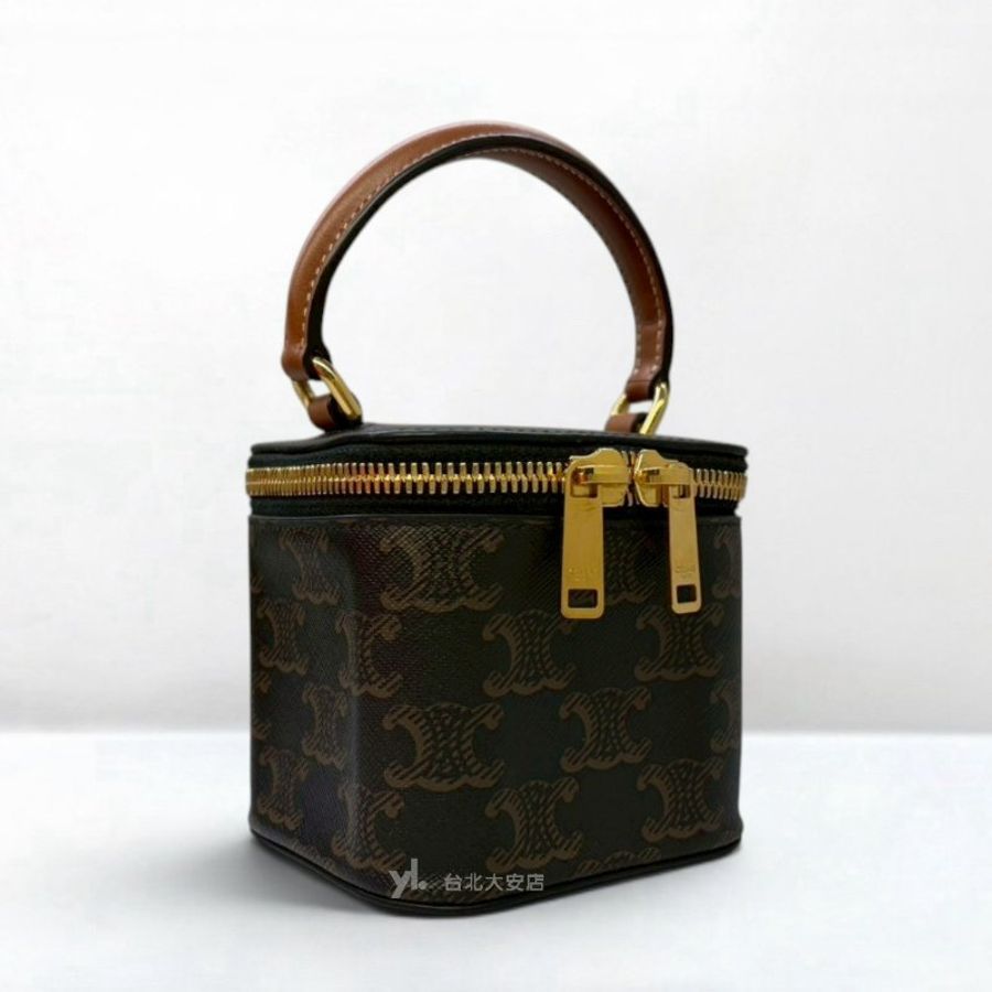 A13361-CELINE Vanity Case Mini 老花凱旋門小方盒10J762CZ1.04U-1