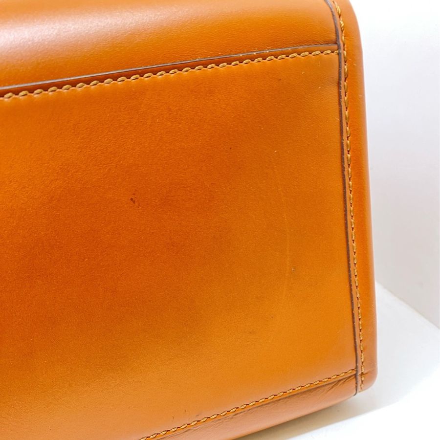 Fendi /GooMorin Vintage 古髦寧 焦糖色sunshine全皮手提托特包 成色:98新-7