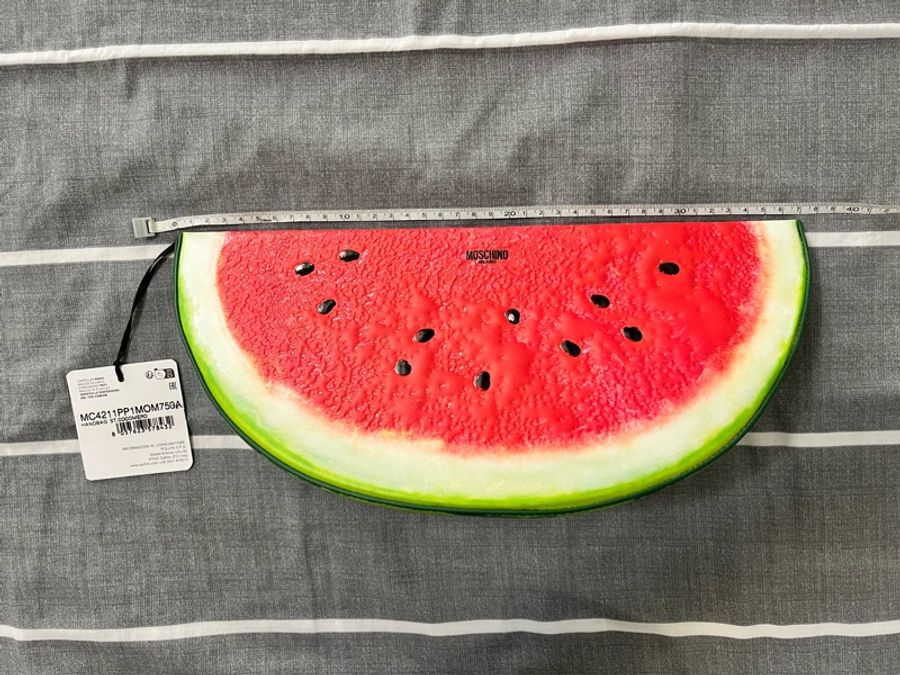 MOSCHINO《全新》西瓜🍉造型手拿包／斜背包｜限量趣味設計｜附原盒吊牌｜收藏逸品-34