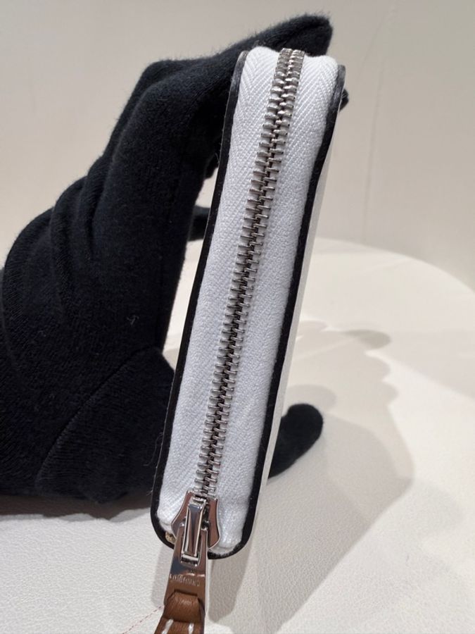Hermes✨silk in 絲巾短夾拉鍊錢包 B刻-16