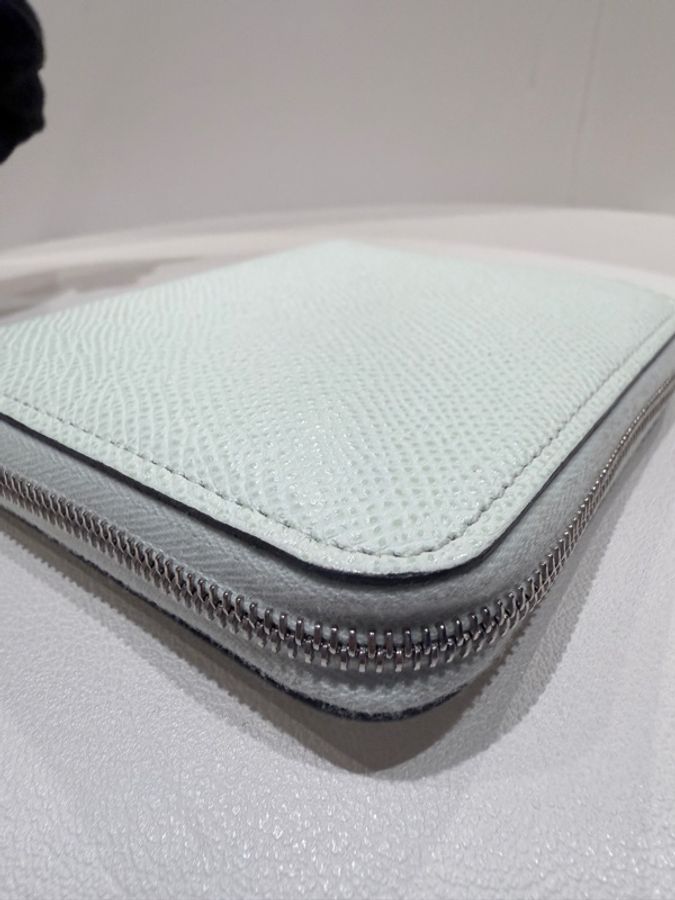 Hermes✨silk in 絲巾短夾拉鍊錢包 B刻-9