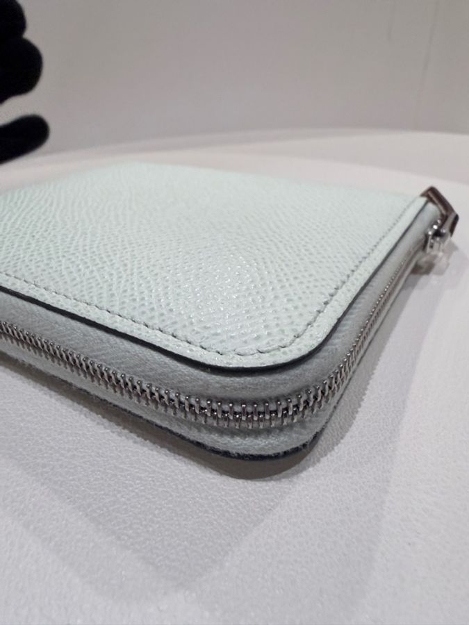 Hermes✨silk in 絲巾短夾拉鍊錢包 B刻-10