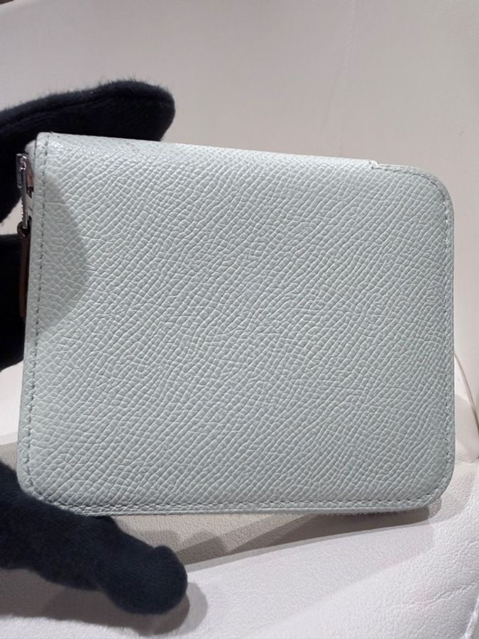 Hermes✨silk in 絲巾短夾拉鍊錢包 B刻-21