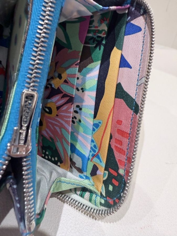 Hermes✨silk in 絲巾短夾拉鍊錢包 B刻-31