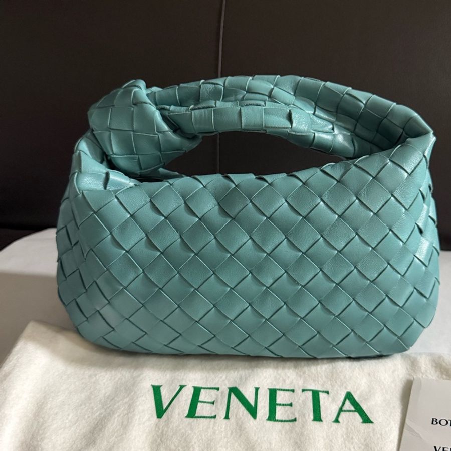 Bottega Veneta葆蝶家 BV編織小羊皮餃子包手提包 有塵袋-1