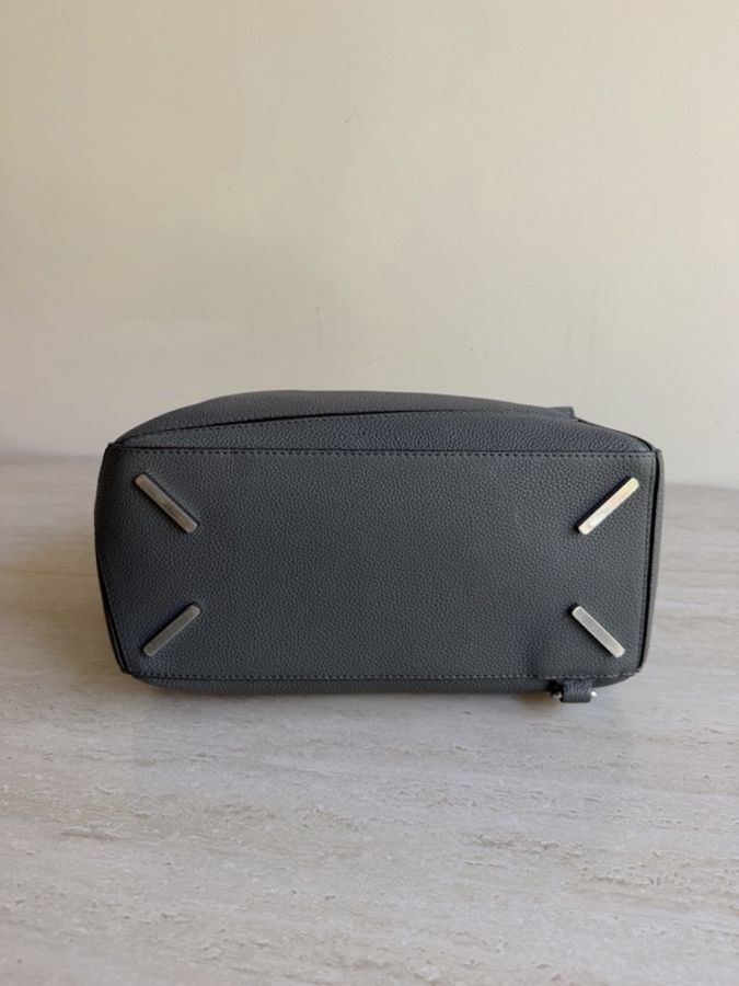 LOEWE羅意威puzzle灰色中號幾何包 底長29cm-5