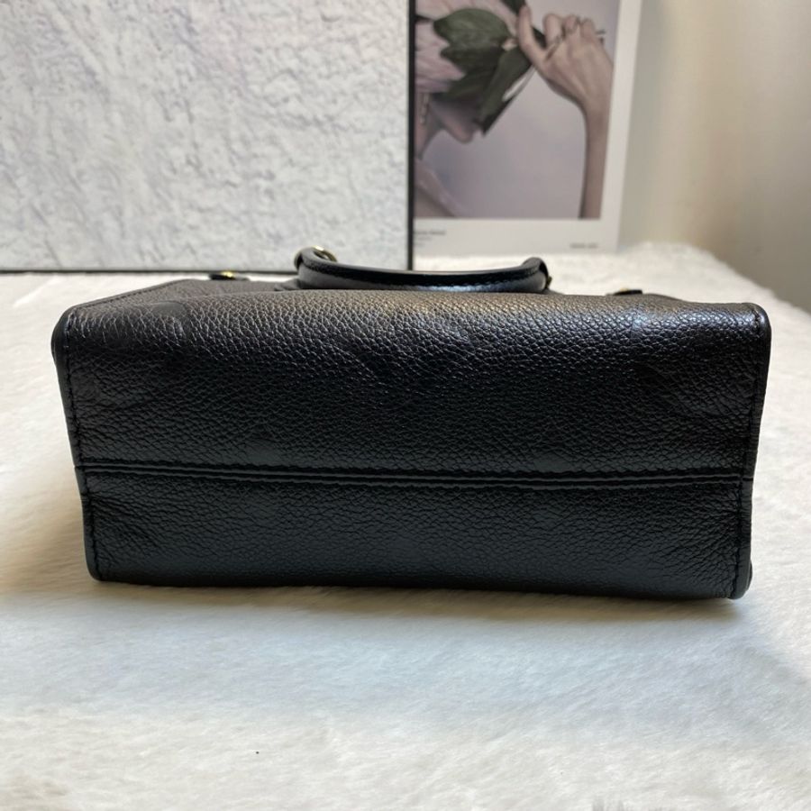 LV/路易威登 Onthego 黑色壓紋托特包手提包斜挎包 芯片款-4