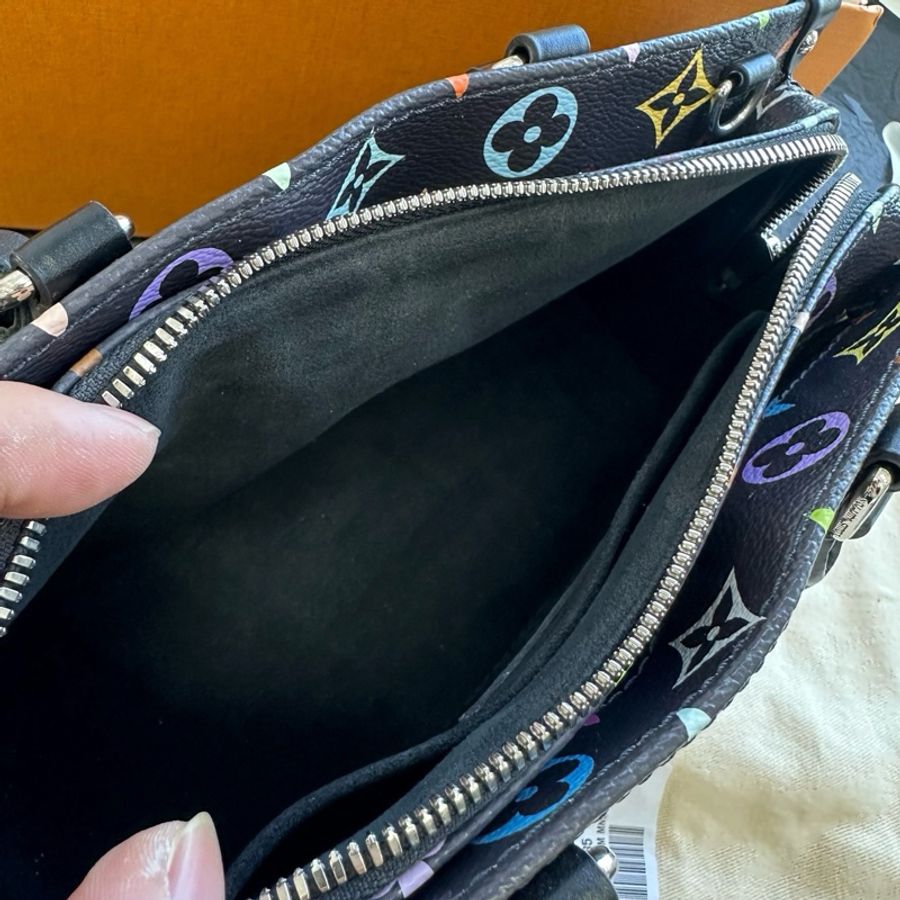 路易威登/Louis Vuitton LV x TM ONTHEGO EAST WEST CHAIN 黑三彩橫版托特包手提包斜挎包-8