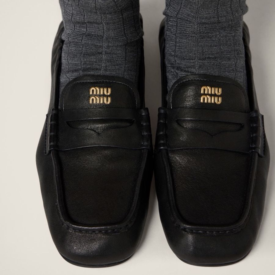 Miu Miu 女士 圓頭樂福鞋35.5 36 36.5 37 37.5 38 38.5 39 39.5 40 41 41.5碼-4