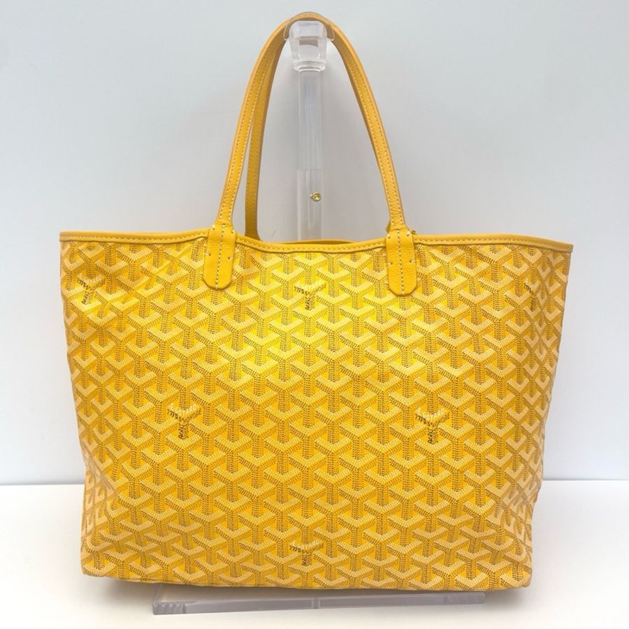 戈雅GOYARD 黃色小號托特包 經典老花帆布 手提肩背 尺寸:28 x 15 x 34-1