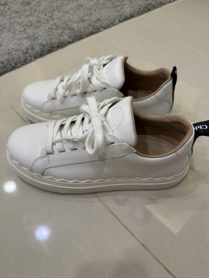 Chloe 花邊小白鞋 EU37-5