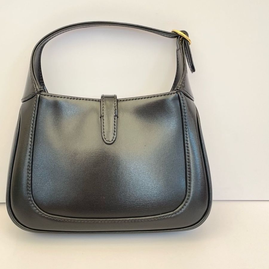 Gucci古馳 Jackie 1961 mini黑金腋下包尺寸:18*3*13-1