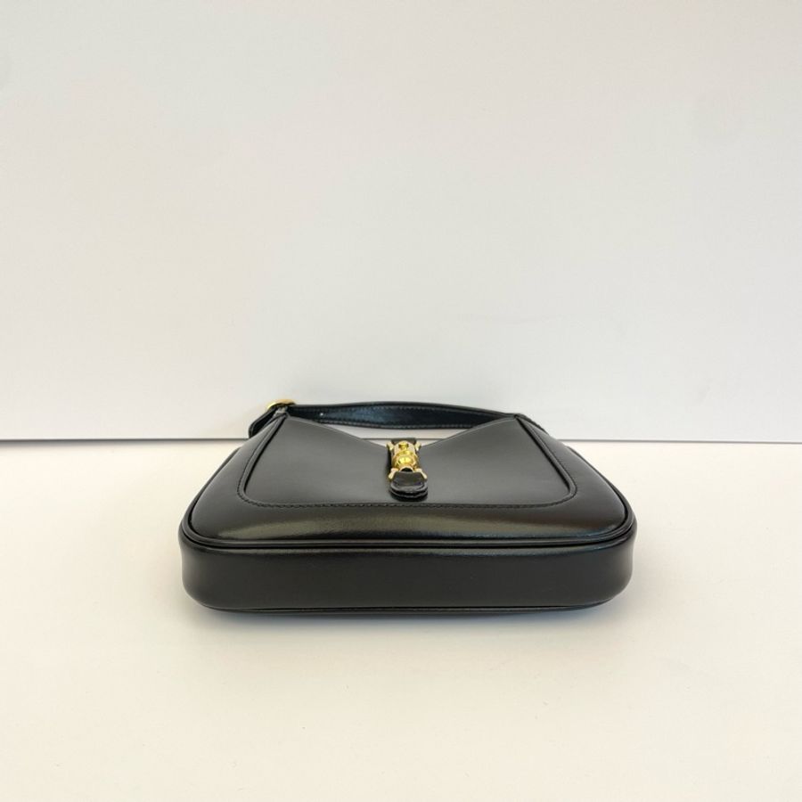 Gucci古馳 Jackie 1961 mini黑金腋下包尺寸:18*3*13-4
